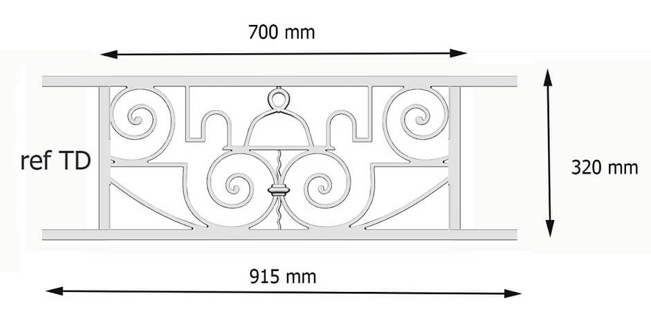 Balcon garde-corps TD